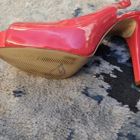 Guess open toe high-heeled slingbacks - Picture 3 of 5